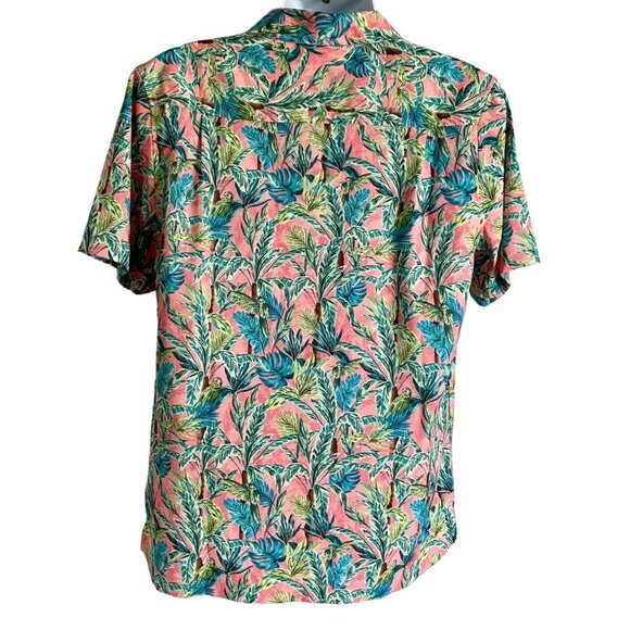 Havana Jim Button Down Short Sleeve Tropical Print Shirt Men's Medium NEW - Picture 4 of 5